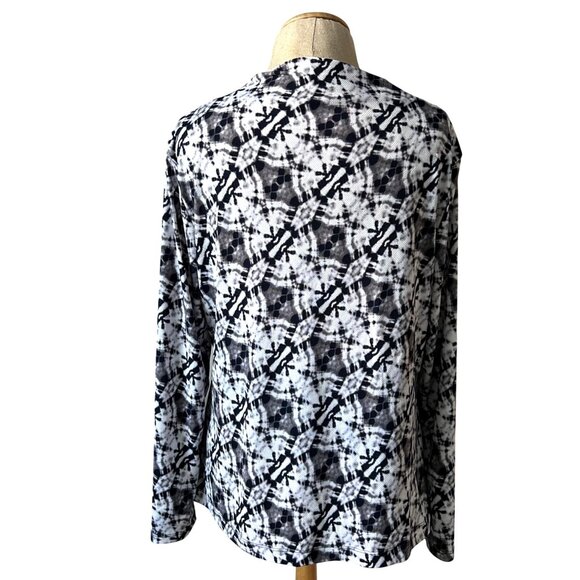 Clara Sunwoo Womens M Tie-Dye Long Sleeve Tunic Top Drape Design - Picture 3 of 8